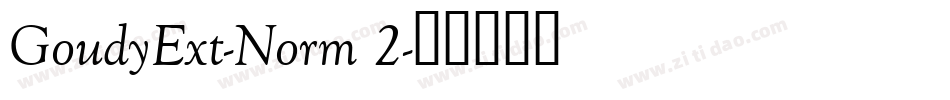GoudyExt-Norm 2字体转换